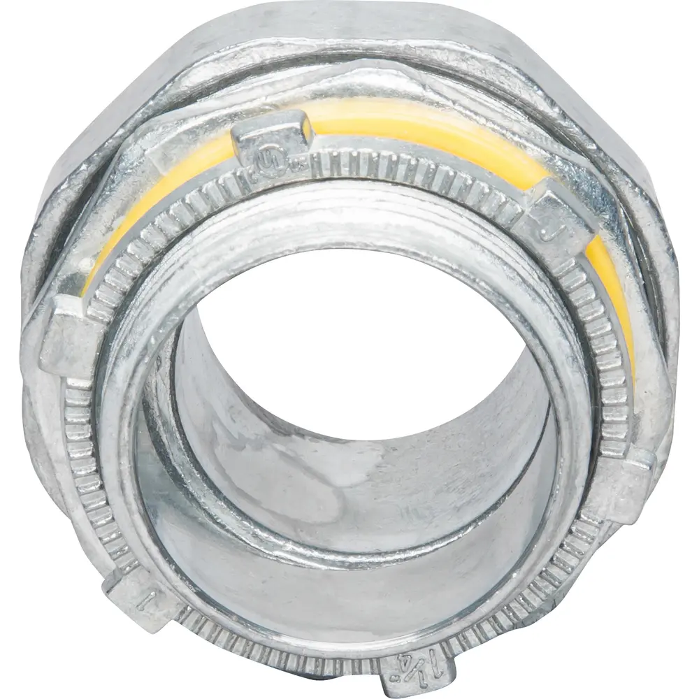 1-1/4" Steel-Zinc Liquid Tight Straight Fitting