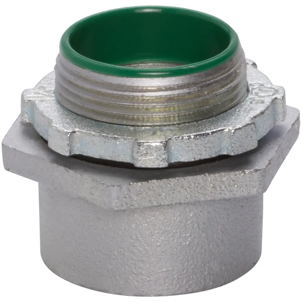 1-1/4" Watertight Hub w/ Insulated Throat & Bonding Locknut 1 1-1/4" Watertight Hub w/ Insulated Throat & Bonding Locknut