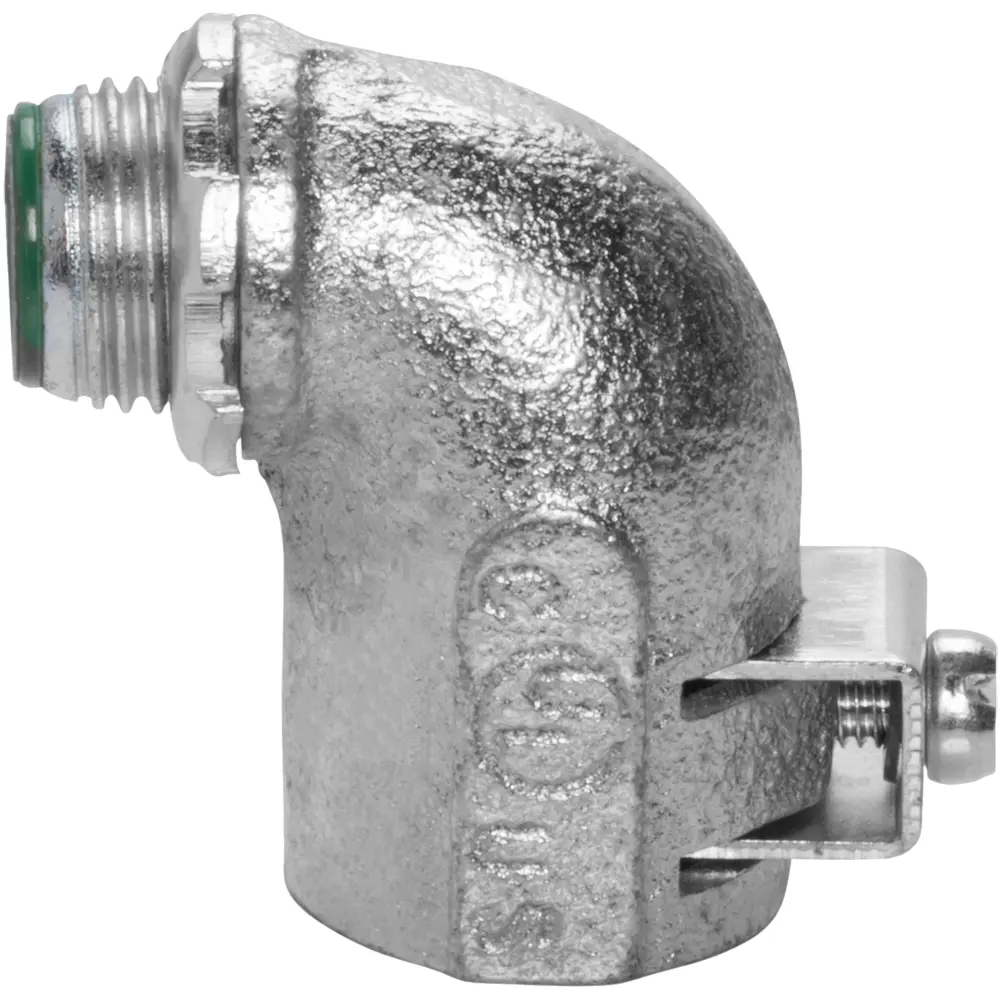 1/2" 90° Double Bite Saddle Connector w/ Insulated Throat
