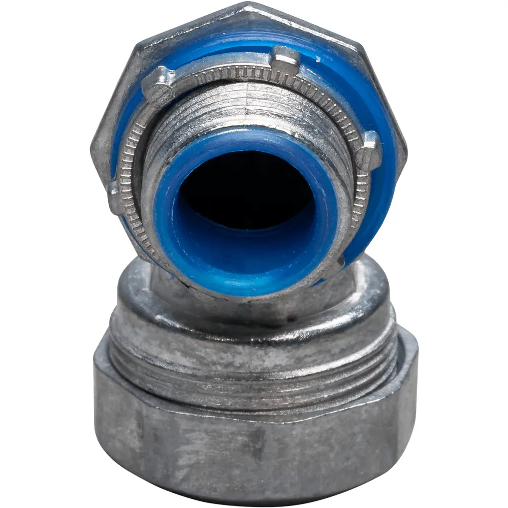 1/2" 90° Liquid-Tight Connector Insulated, Zinc Die Cast