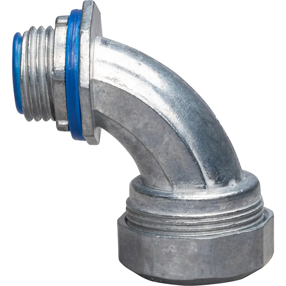 1/2" 90° Liquid-Tight Connector Insulated, Zinc Die Cast