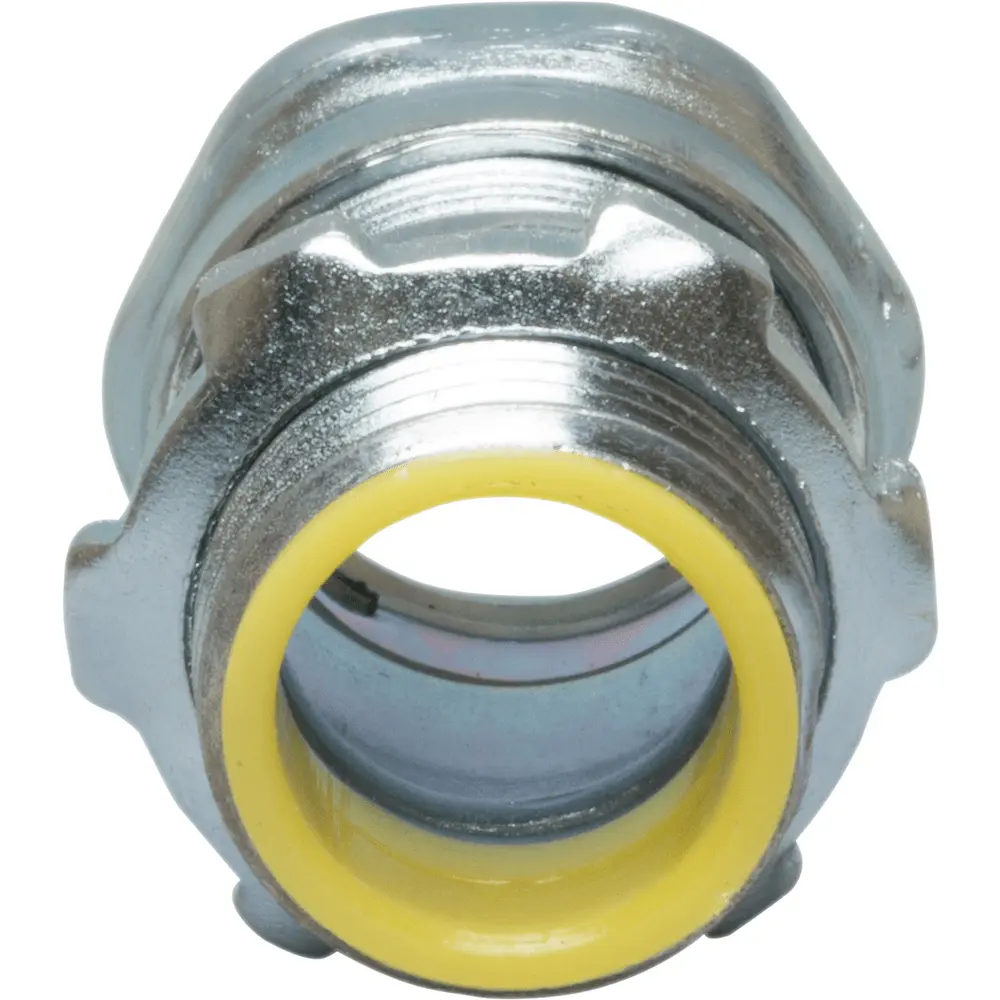 1/2" EMT Steel Compression Connector w/ Insulated Throat