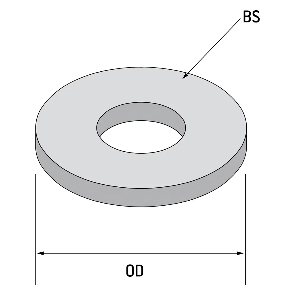 1/2" Flat Washer, Electrogalvanized 1 1/2" Flat Washer, Electrogalvanized