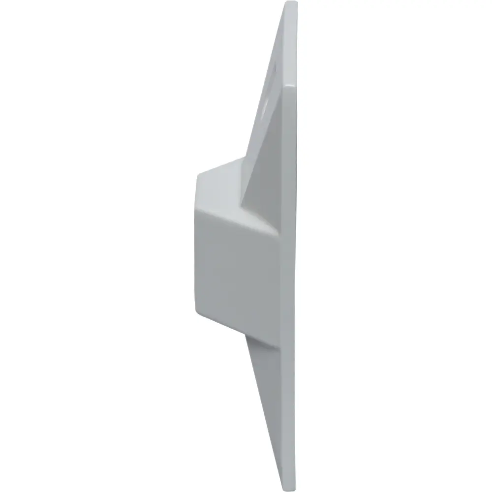 1/2 in. 1-Hole Single-Gang Weatherproof Rectangular Lamp Holder, Gray 3 1/2 in. 1-Hole Single-Gang Weatherproof Rectangular Lamp Holder, Gray