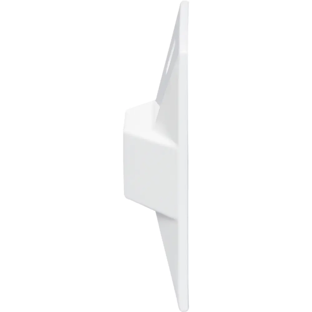 1/2 in. 1-Hole Single-Gang Weatherproof Rectangular Lamp Holder, White