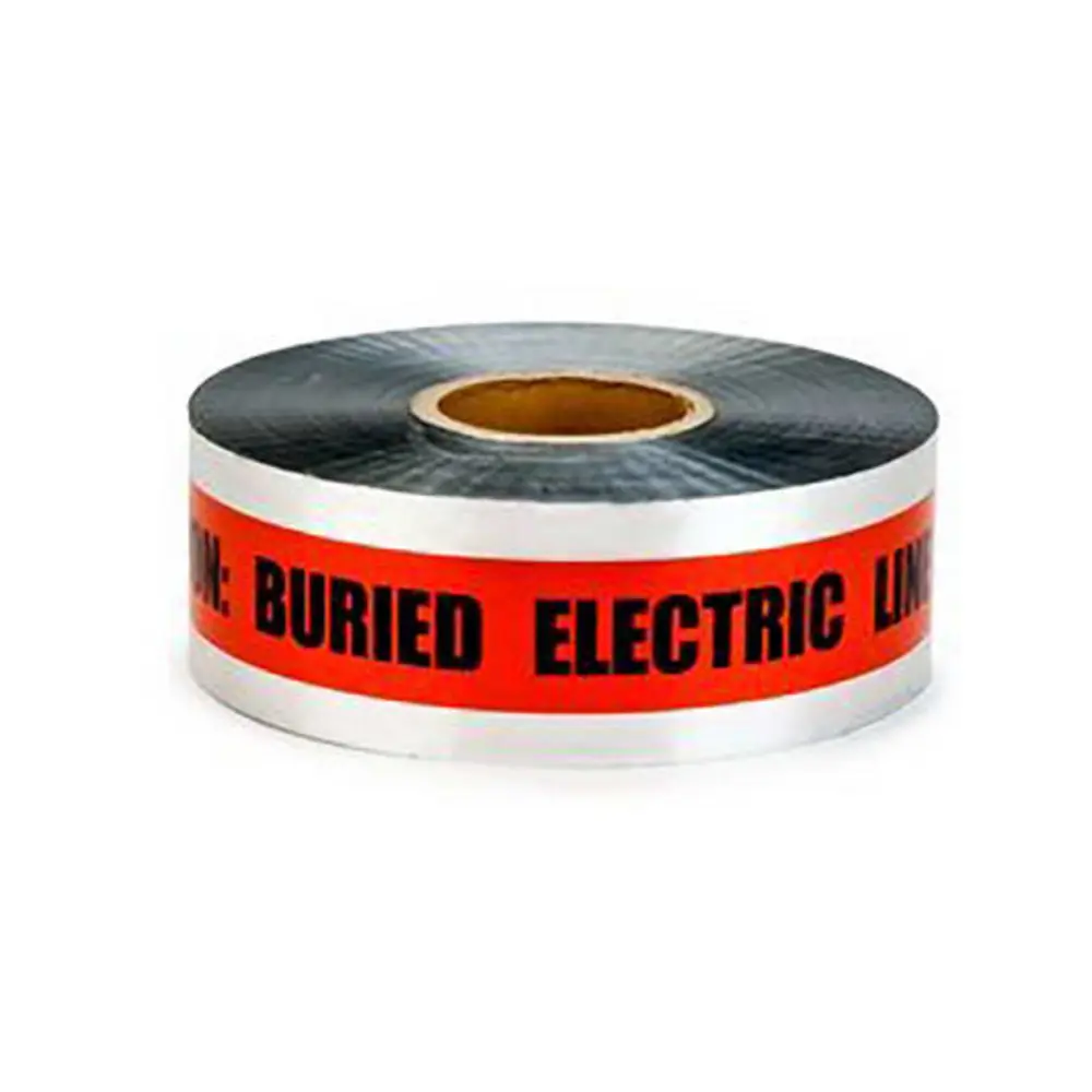 3" x 1000' Scotch® Detectable Buried Barricade Tape 406, Red