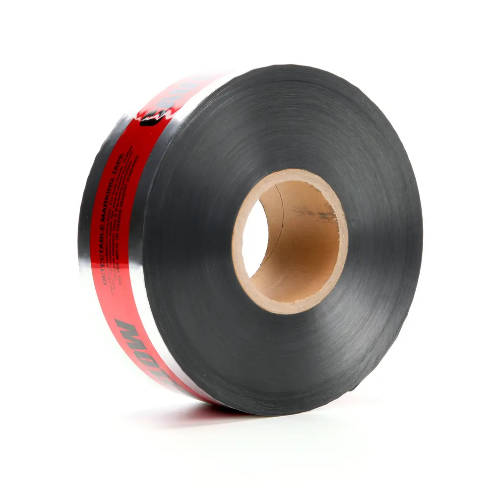 3" x 1000' Scotch® Detectable Buried Barricade Tape 406, Red