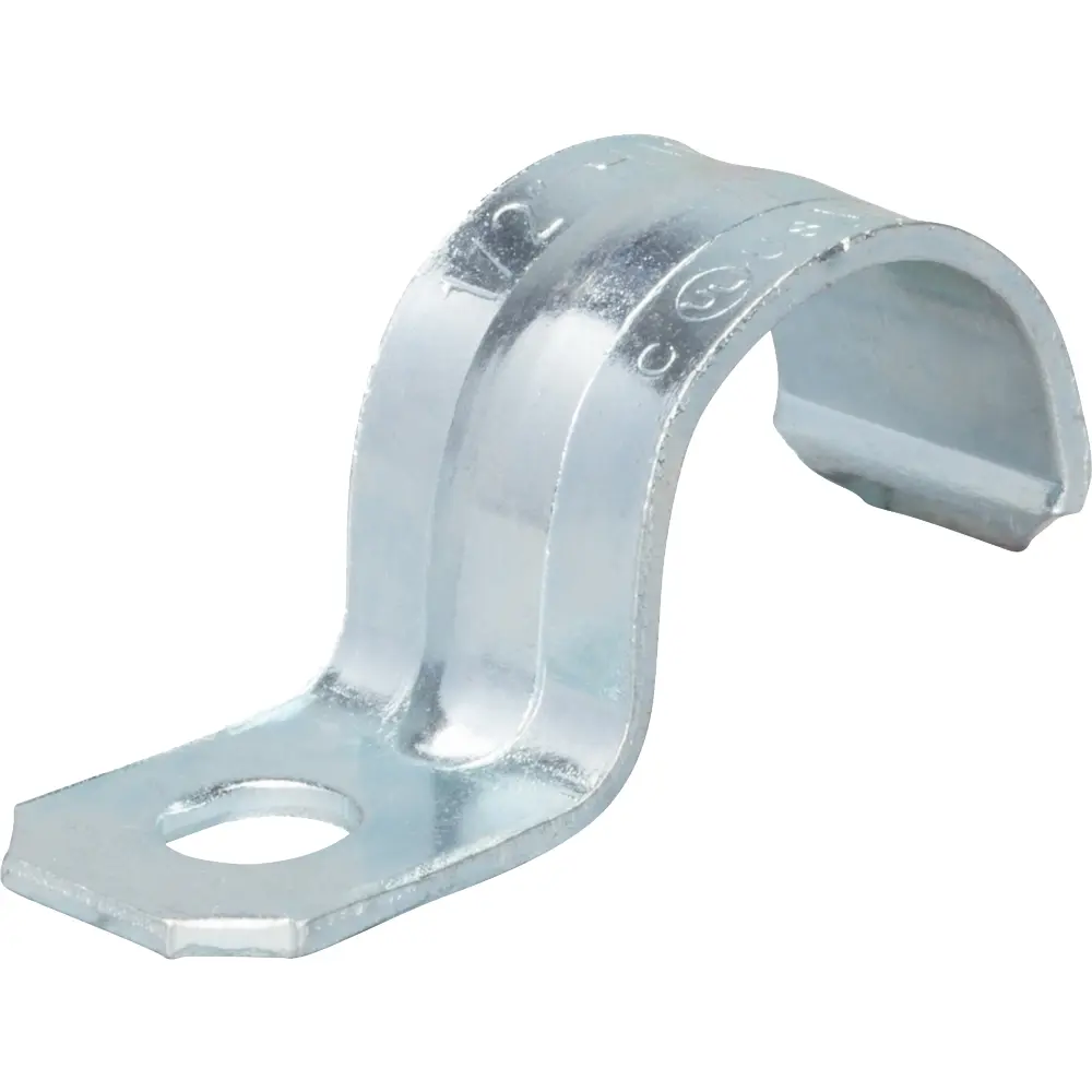 1/2 in. Rigid 1-Hole Strap, Steel