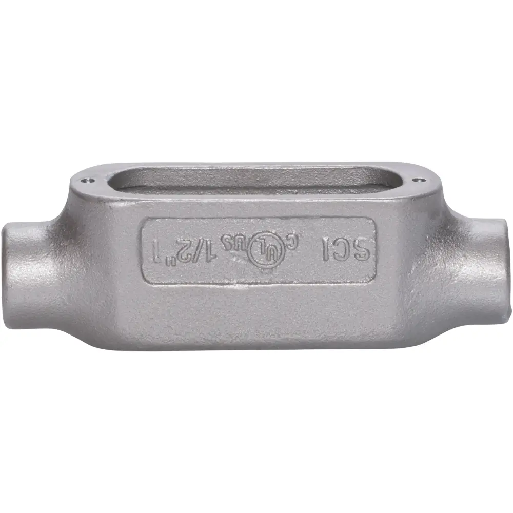 1/2 in. T, Conduit Body, Malleable Iron 1 1/2 in. T, Conduit Body, Malleable Iron