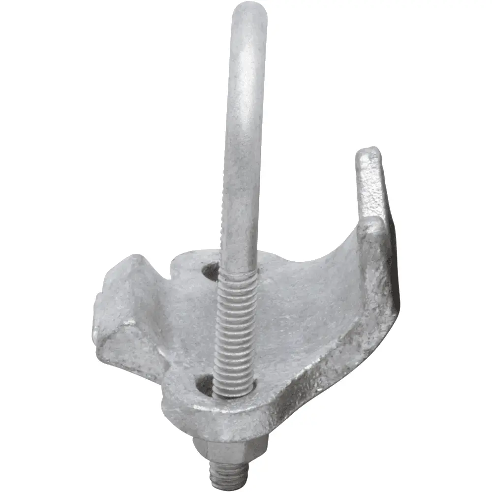 1/2" Right Angle Conduit Support, Malleable Iron