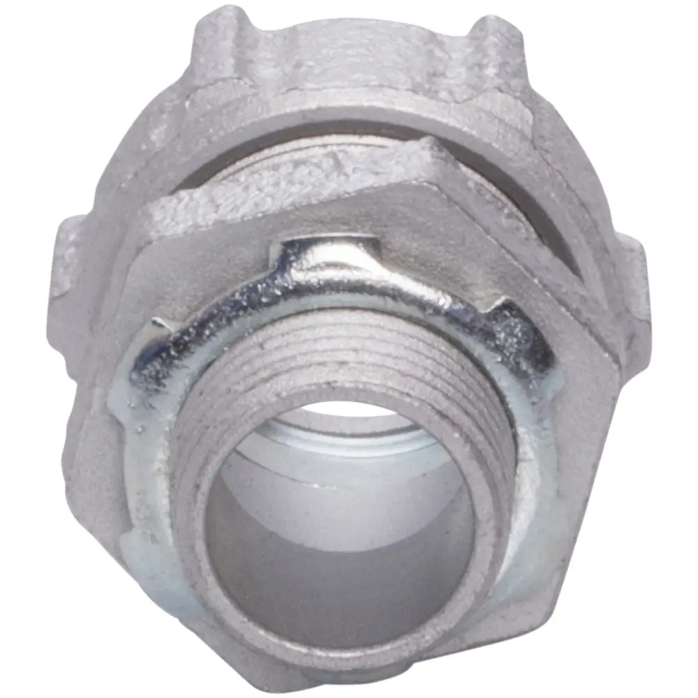 1/2" Rigid Compression Connector w/ Insulated Throat, Malleable Iron 1 1/2" Rigid Compression Connector w/ Insulated Throat, Malleable Iron