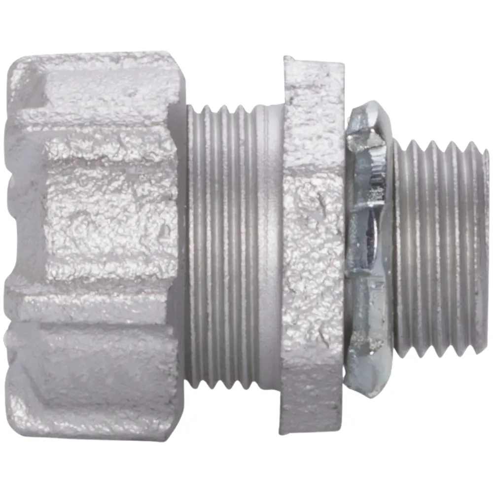 1/2" Rigid Compression Connector w/ Insulated Throat, Malleable Iron 3 1/2" Rigid Compression Connector w/ Insulated Throat, Malleable Iron