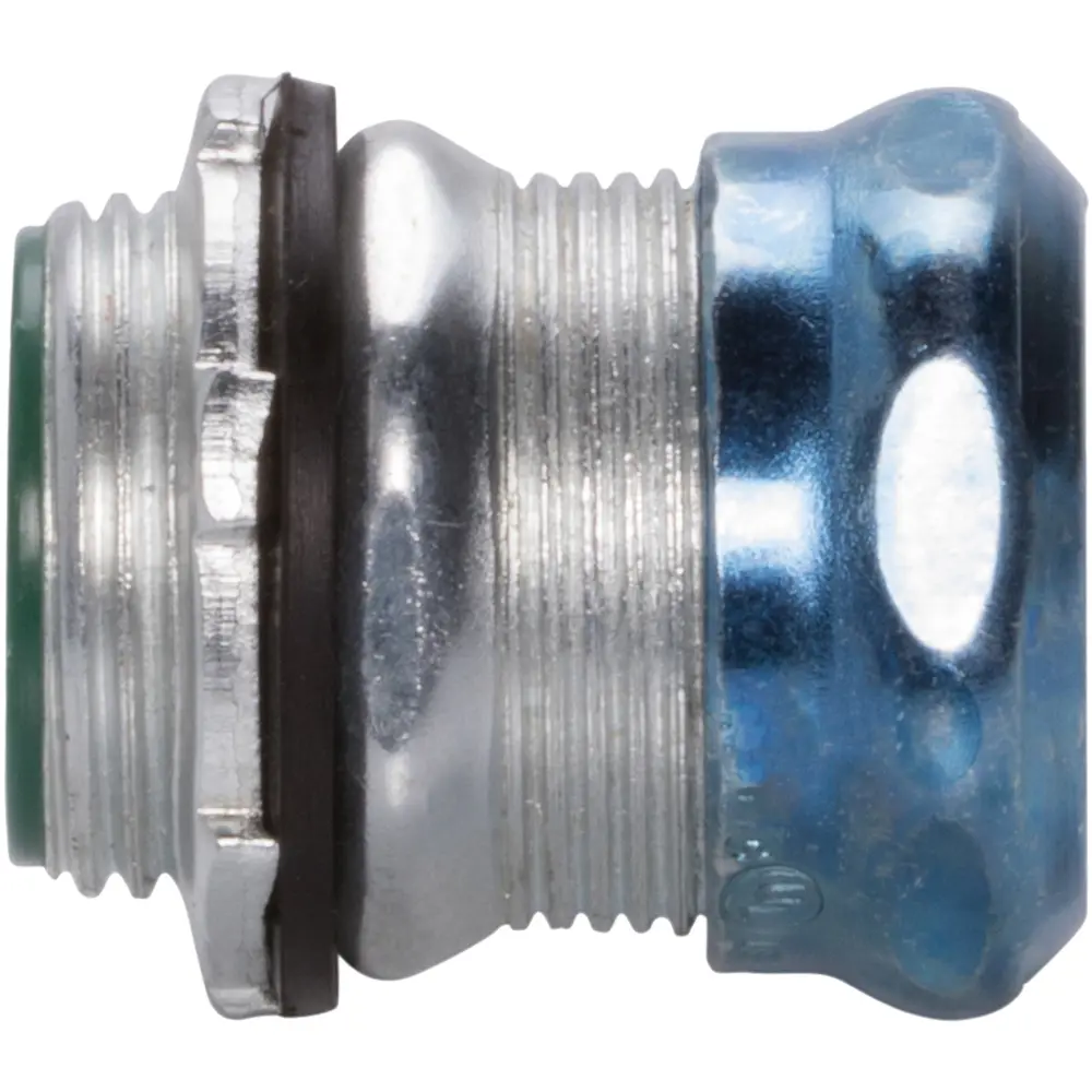 1/2" Steel Rain Tight Compression Connector With Insulated Throat