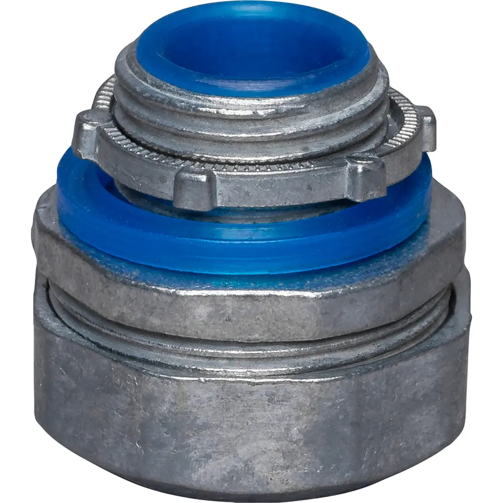 1/2" Steel-Zinc Liquid Tight Straight Fitting, Insulated