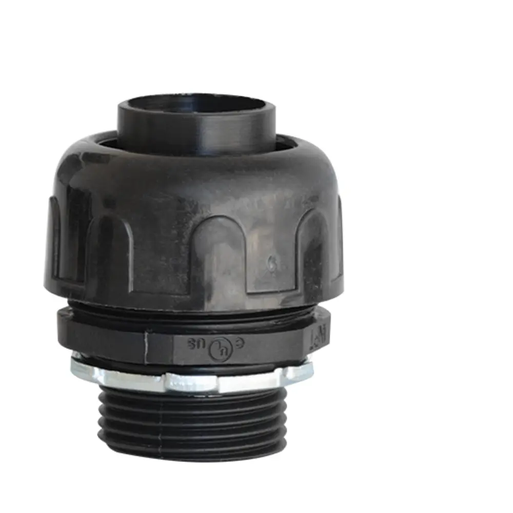 1/2" Straight Connector, 2-Piece, Black 1 1/2" Straight Connector, 2-Piece, Black