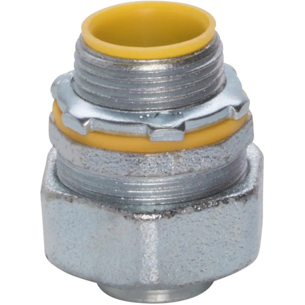 1/2" Straight Liquid Tight Connector, Malleable Iron