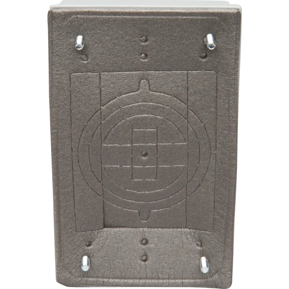 1-3/8" Deep Single-Gang Weatherproof Extension Box, No Hole, Gray