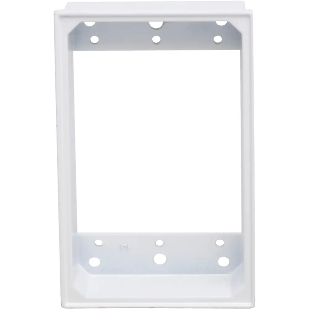 1-3/8" Deep Single-Gang Weatherproof, No Hole, White