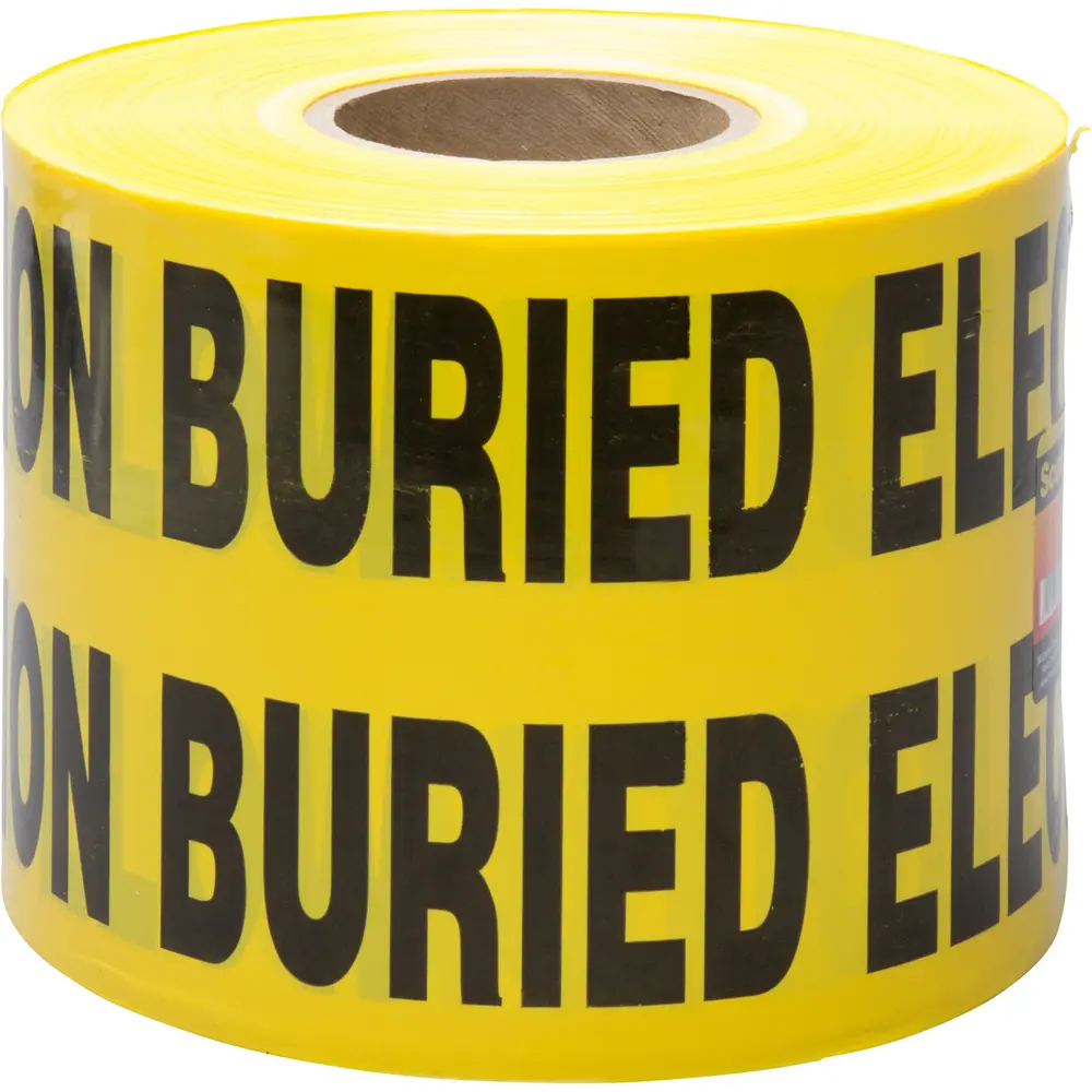 6" x 1000' Scotch® Buried Barricade Tape 370, Yellow