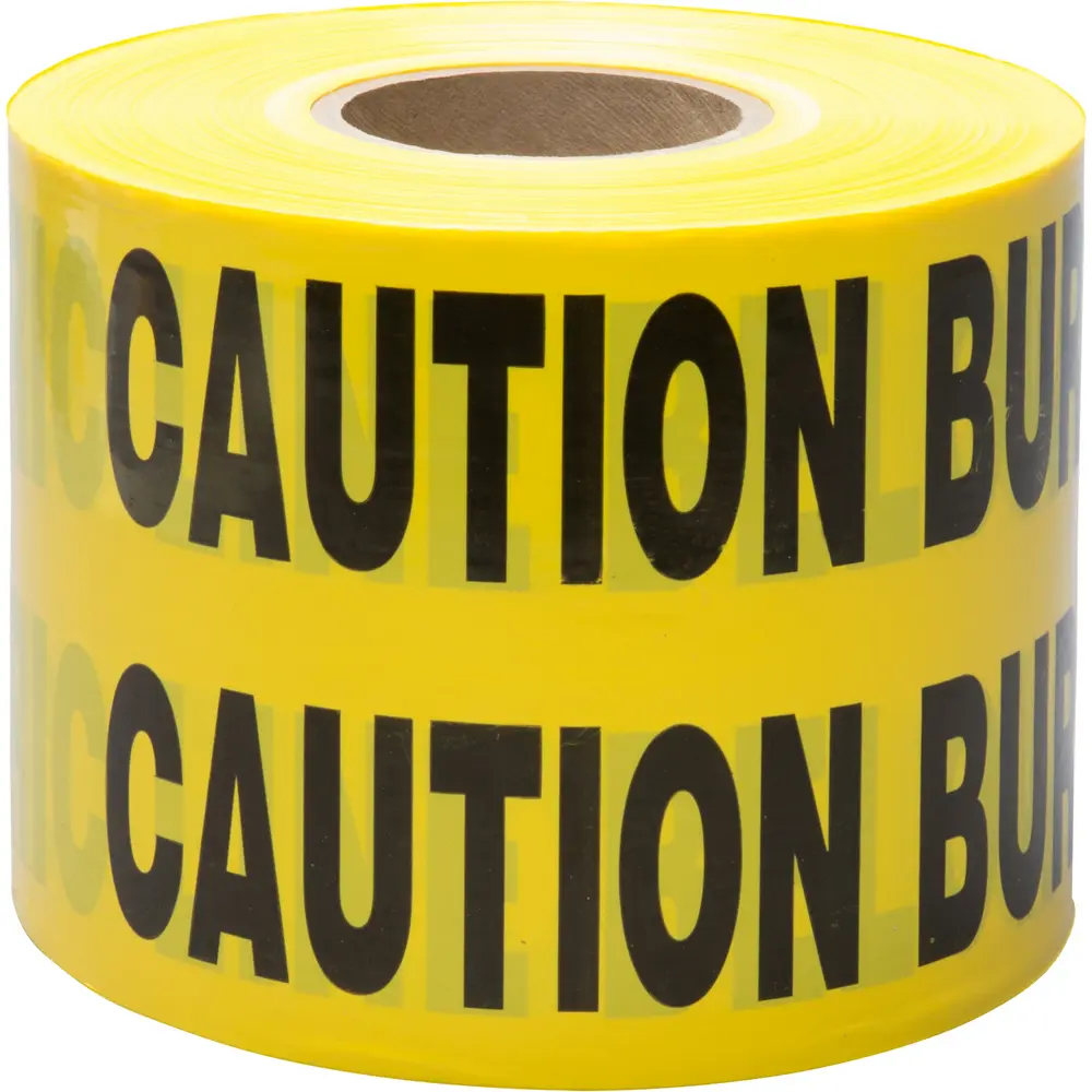 6" x 1000' Scotch® Buried Barricade Tape 370, Yellow