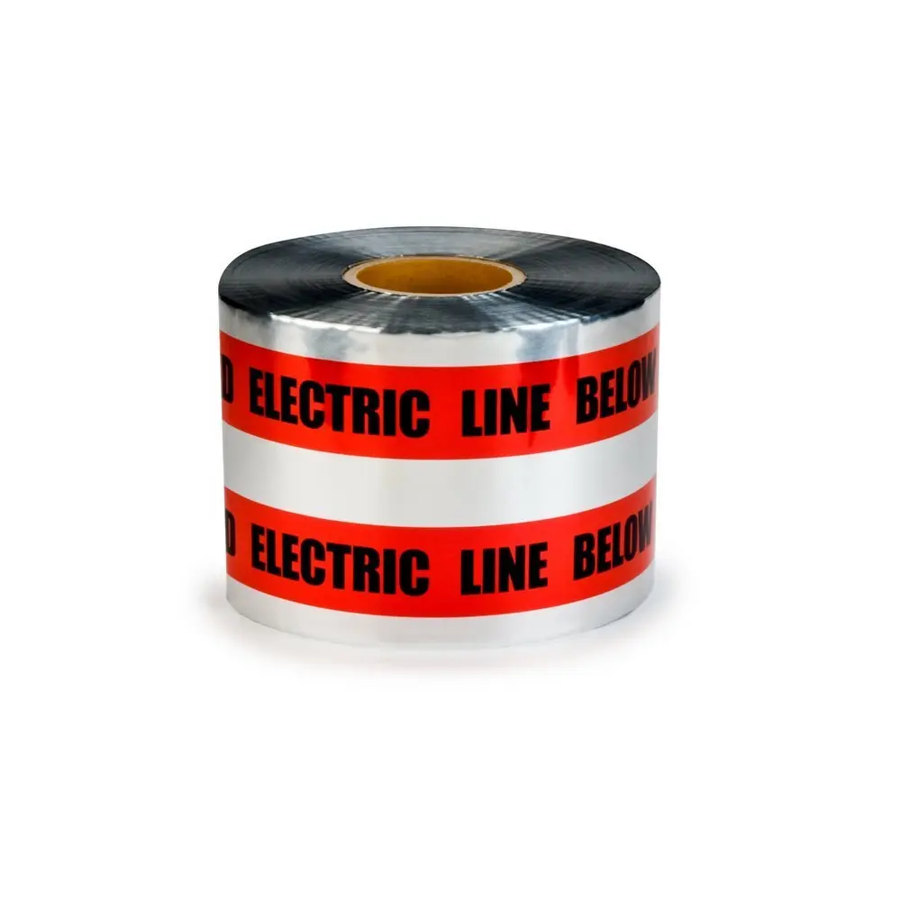 6" x 1000' Scotch® Detectable Buried Barricade Tape 408, Red