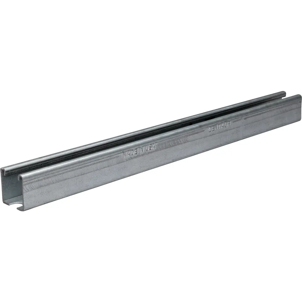 1-5/8" x 13/16" 14 Gauge Single Channel Slotted, HDG, 10'