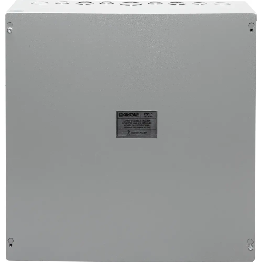18" x 18" x 6" NEMA 1 Junction Box w/ Screw Cover, KO