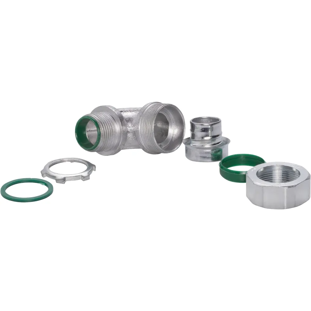 1" 90° Liquid-Tight Connector, Malleable Iron