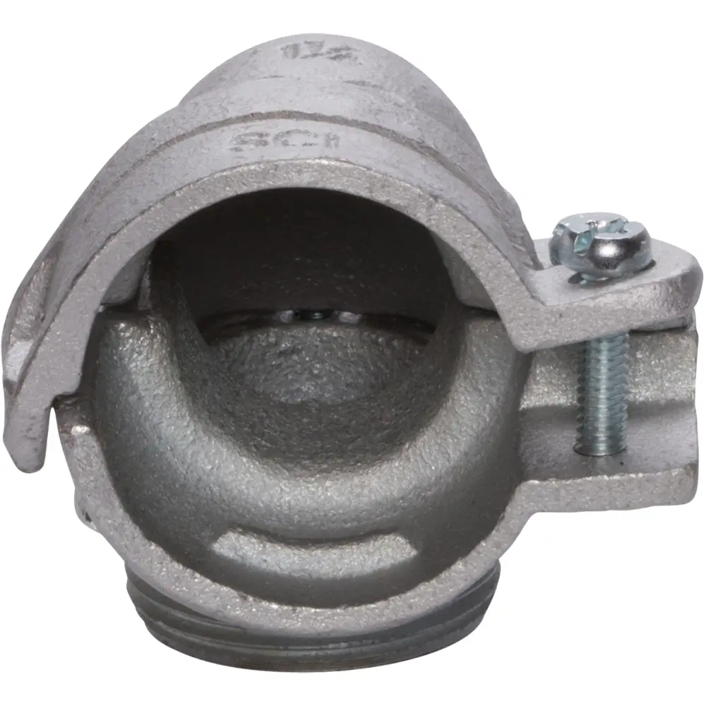 1" 90° Squeeze Connector, Malleable Iron