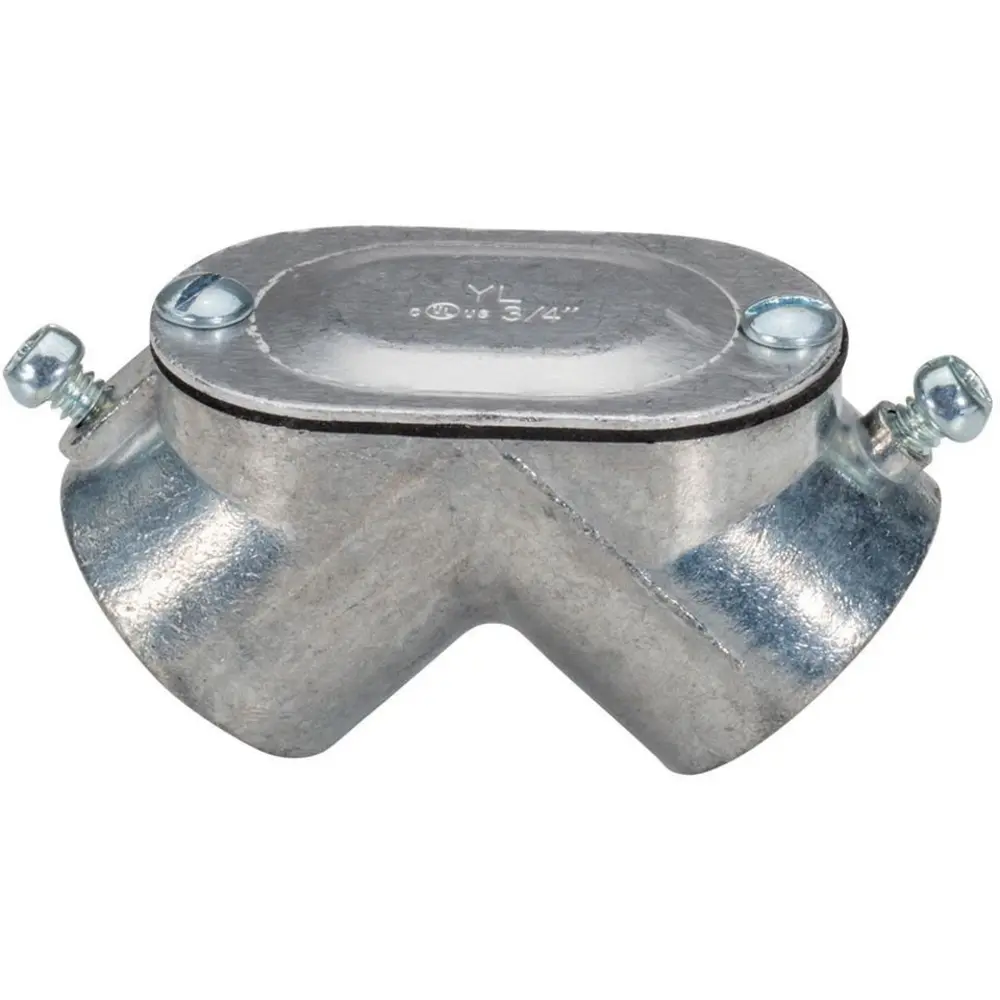 1 in. 90° Rigid to EMT Pulling Elbow, Zinc Die-Cast