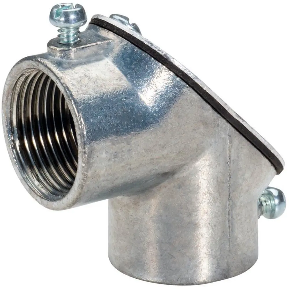 1 in. 90° Rigid to EMT Pulling Elbow, Zinc Die-Cast