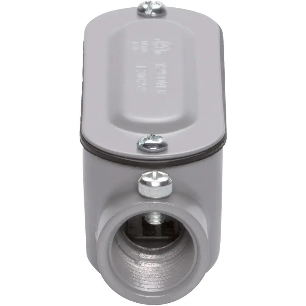 1 in. C, EMT/Rigid Conduit Body w/ Cover & Gasket, Aluminum