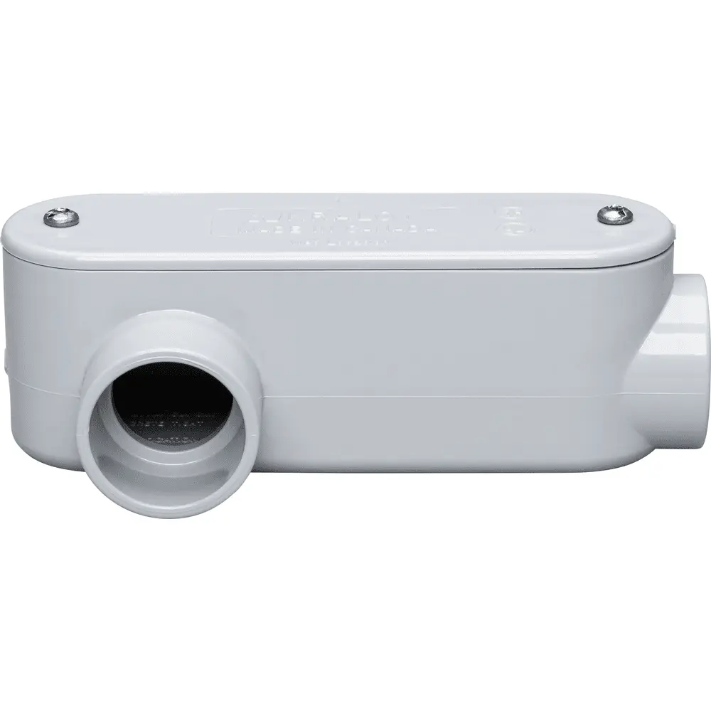 1 in. LR, PVC Conduit Body 3 1 in. LR, PVC Conduit Body