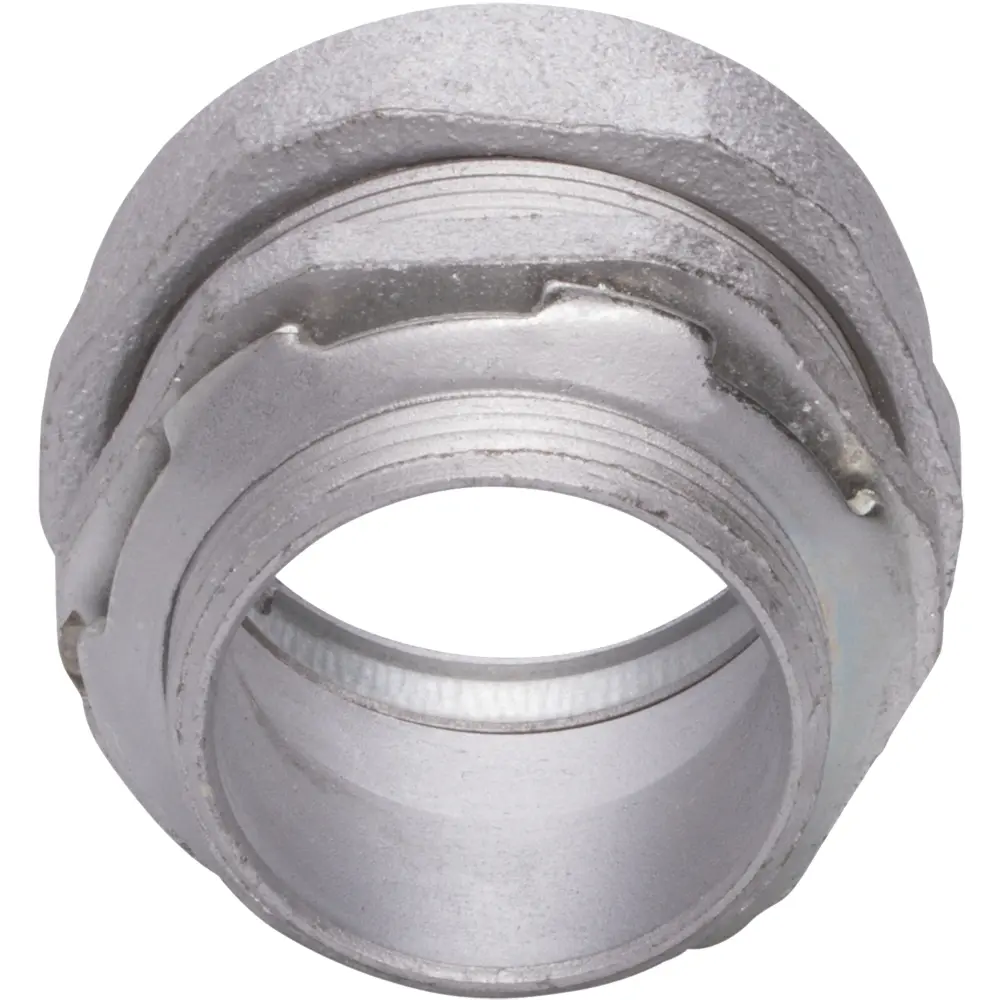 1" Rigid Compression Connector w/ Insulated Throat, Malleable Iron 1 1" Rigid Compression Connector w/ Insulated Throat, Malleable Iron