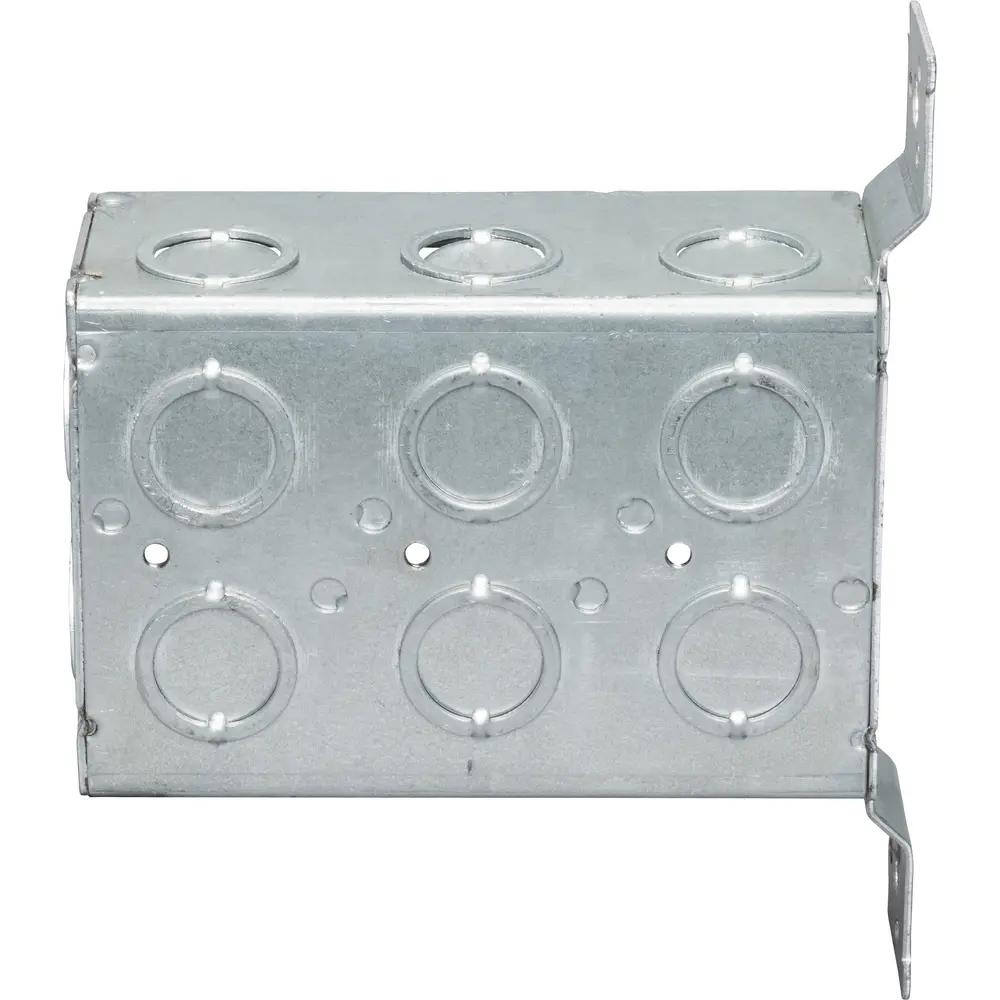 2-1/2" Deep 3-Gang Welded Masonry Box w/ Ears