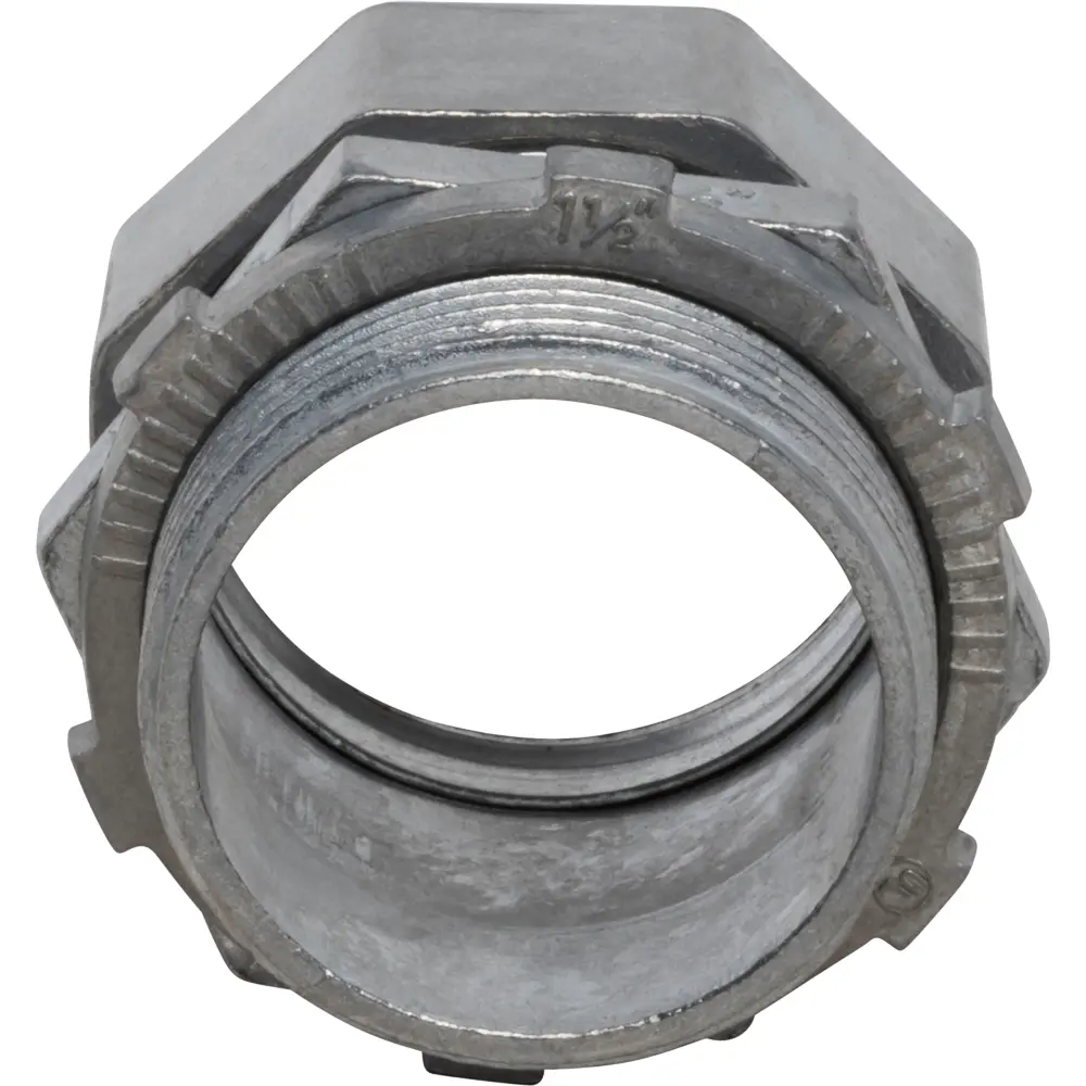 2-1/2" EMT Compression Connector, Zinc Die Cast 2 2-1/2" EMT Compression Connector, Zinc Die Cast