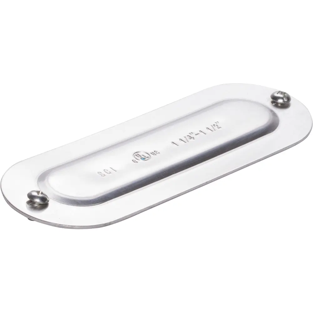 2-1/2 in. - 3 in. Stamped Conduit Cover, Aluminum