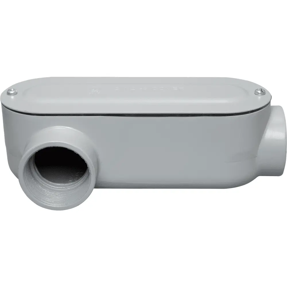 2-1/2 in. LR, Conduit Body w/ Cover & Gasket, Aluminum