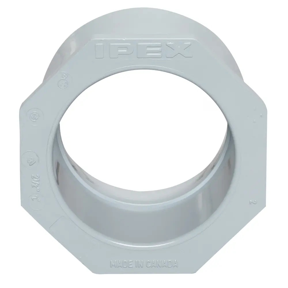 2-1/2 in. x 2 in. PVC Reducer 2 2-1/2 in. x 2 in. PVC Reducer