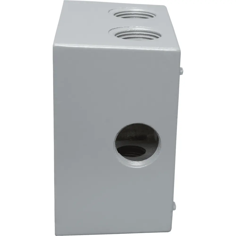 2-5/8" Deep 2-Gang Weatherproof Box, (7) 3/4" Hole, All Sides, Gray 3 2-5/8" Deep 2-Gang Weatherproof Box, (7) 3/4" Hole, All Sides, Gray