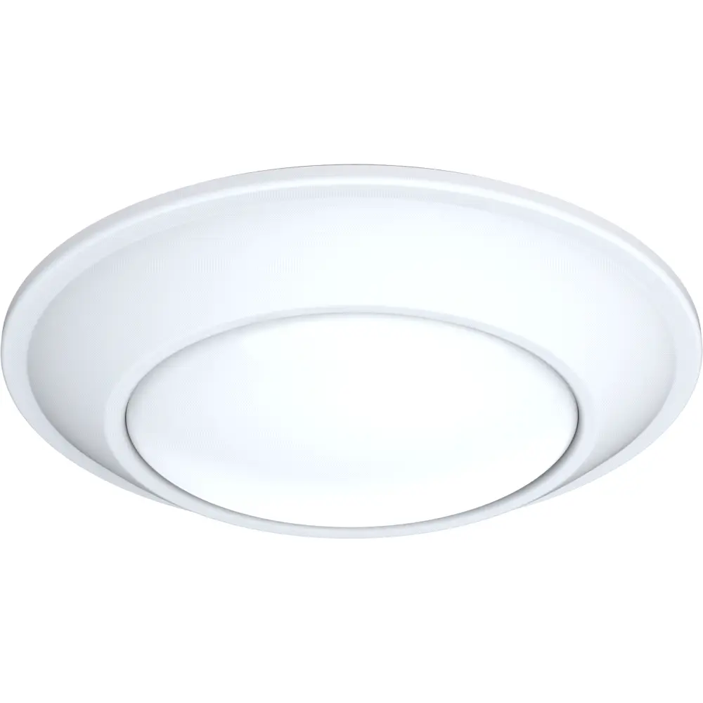120 VAC 14.5 W 6 in. Juno Tapered Disk Light, 30/40/50K, Matte White
