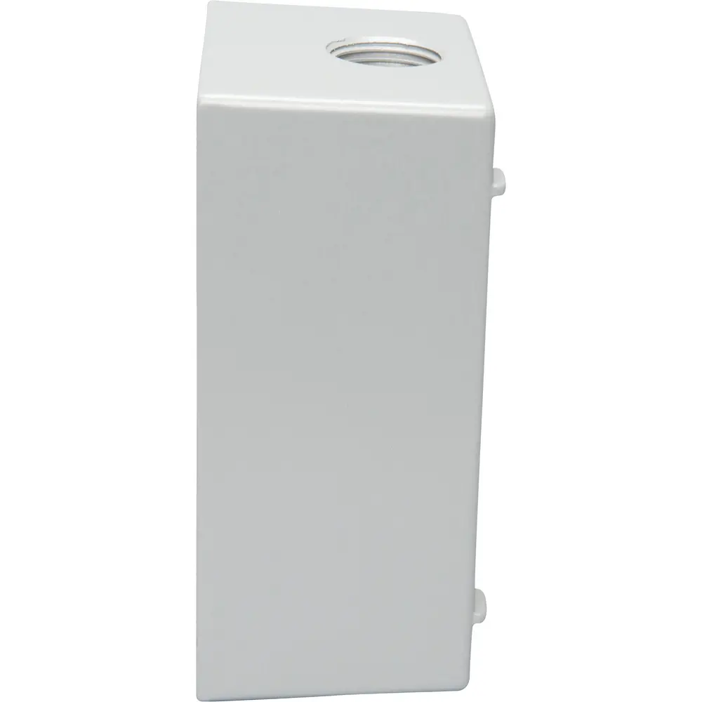 2" Deep Single-Gang Weatherproof Box, (3) 1/2" Hole, Gray 3 2" Deep Single-Gang Weatherproof Box, (3) 1/2" Hole, Gray