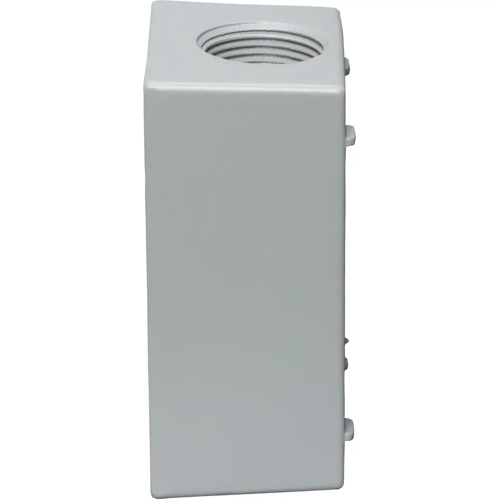 2" Deep Single-Gang Weatherproof Box, (3) 1" Hole, Gray