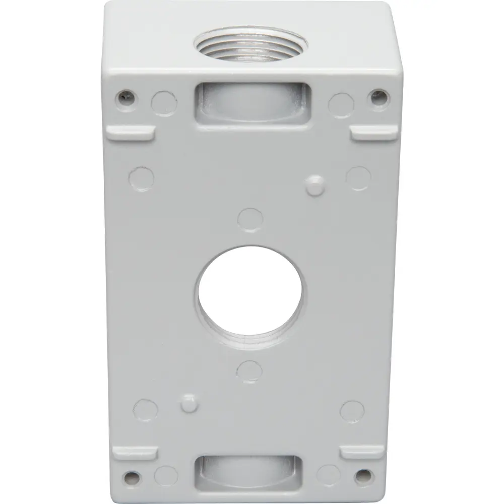 1 Gang Weatherproof Box (DEEP 3 X 3/4" HOLE- GRAY)