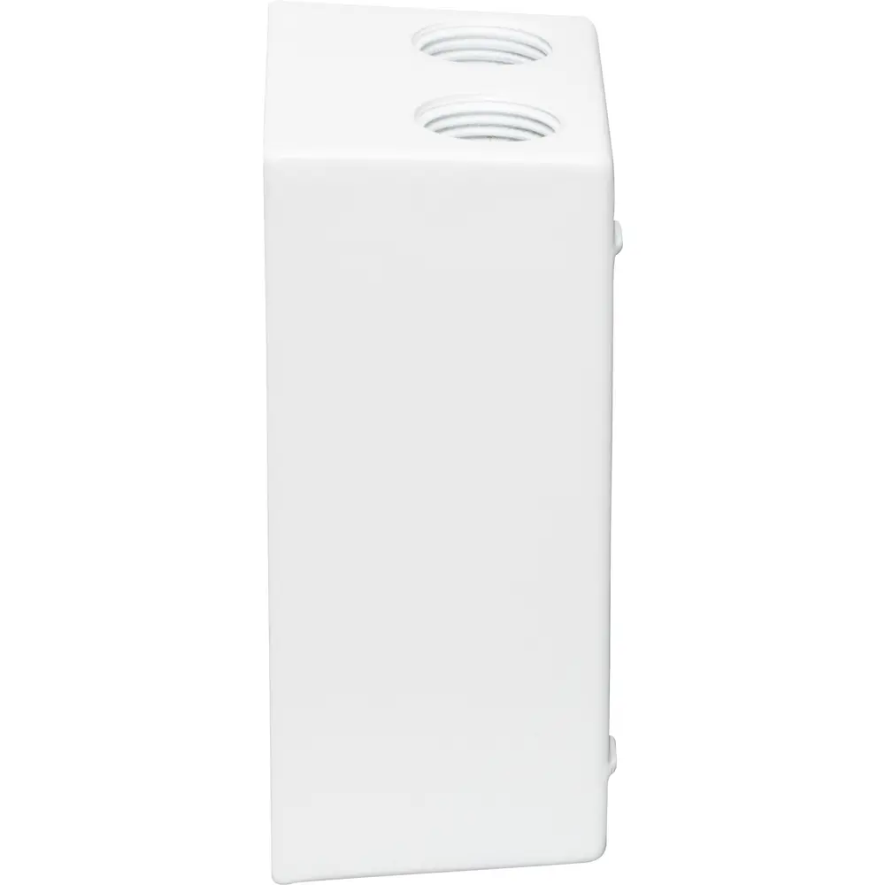 2" Deep Single-Gang Weatherproof Box, (5) 1/2" Hole, White 3 2" Deep Single-Gang Weatherproof Box, (5) 1/2" Hole, White