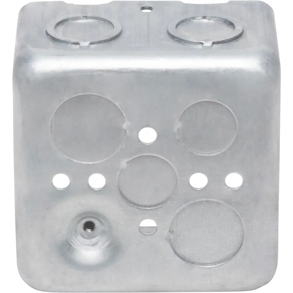 2-Gang Drawn Multi-Gang Handy Box, 1/2" KO's, 1/2", 3/4" CKO's, 2-1/8" Deep