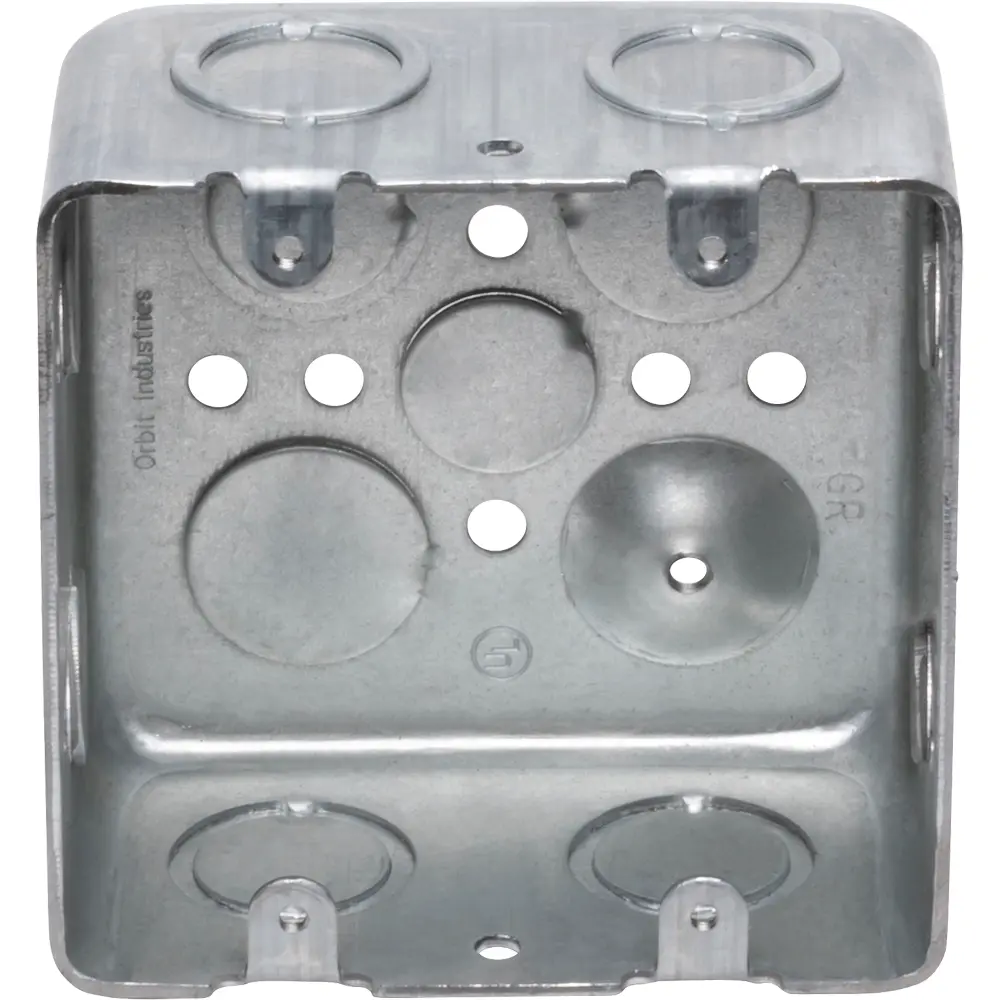 2-Gang Drawn Multi-Gang Handy Box, 1/2" KO's, 1/2", 3/4" CKO's, 2-1/8" Deep