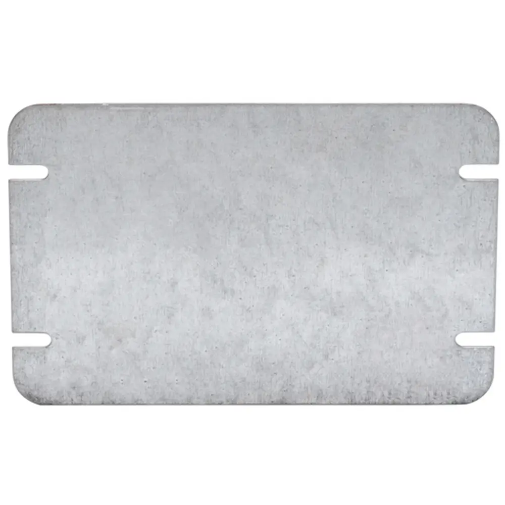 2-Gang Flat Blank Cover, Steel
