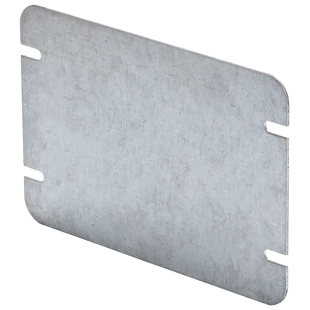 2-Gang Flat Blank Cover, Steel