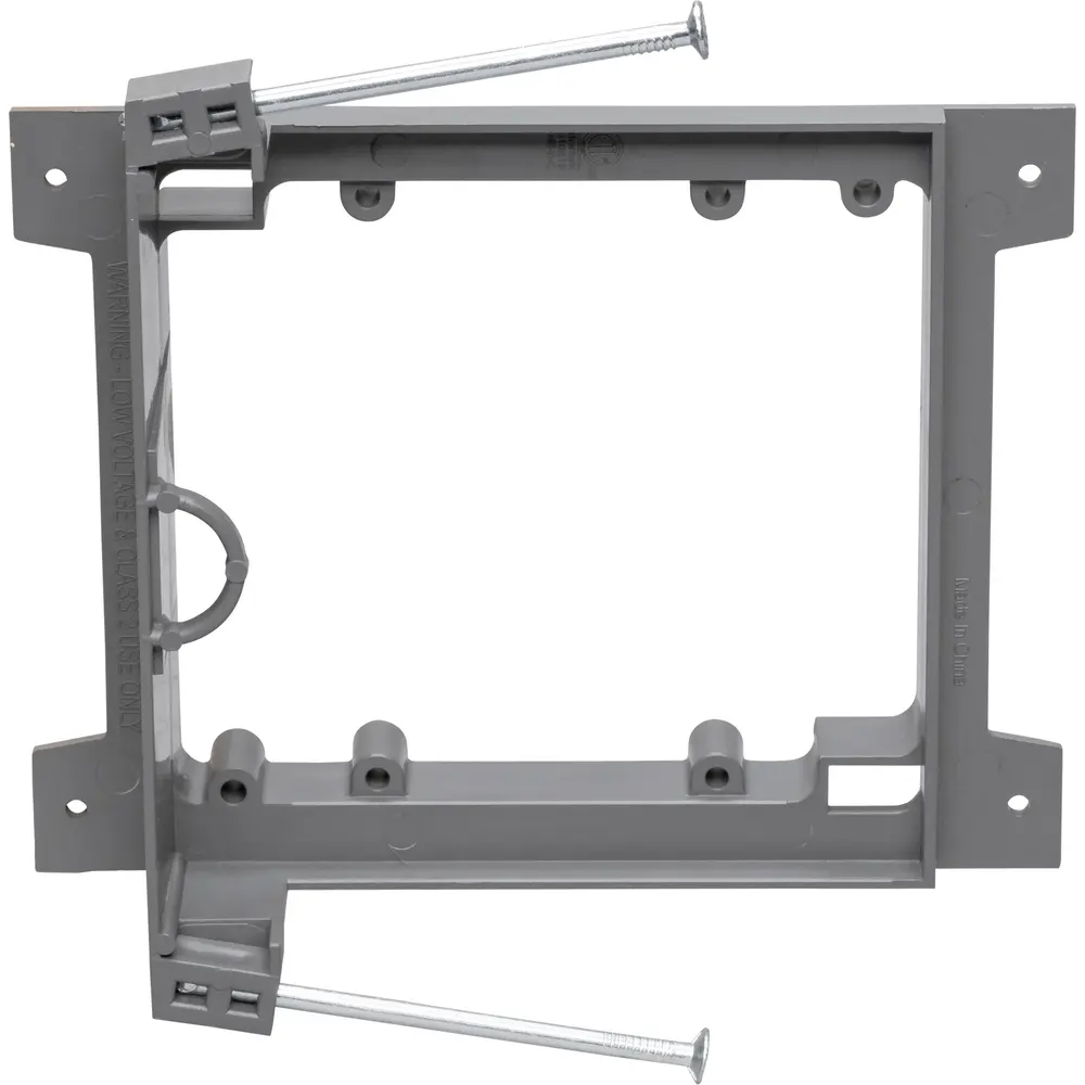 2-Gang Plastic Low Voltage Plate